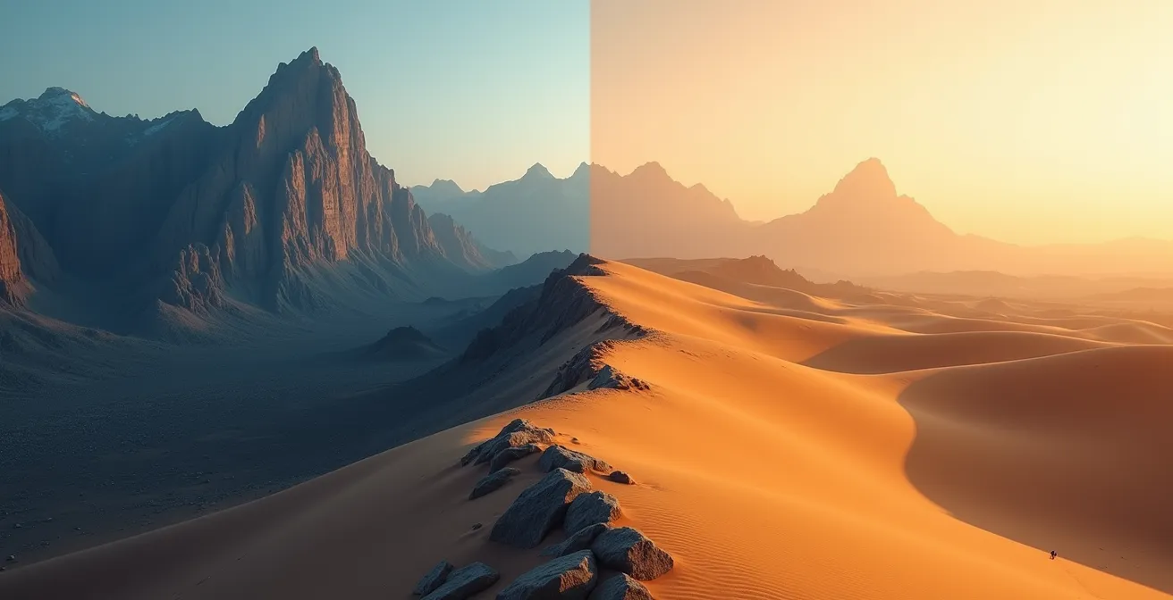 Graphique comparatif des courbes de température entre poêle classique et poêle à inertie