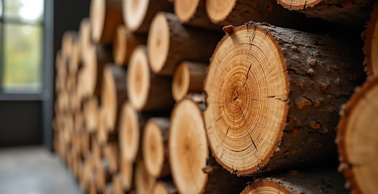 Solution de stockage de bois intérieur alliant esthétique et fonctionnalité